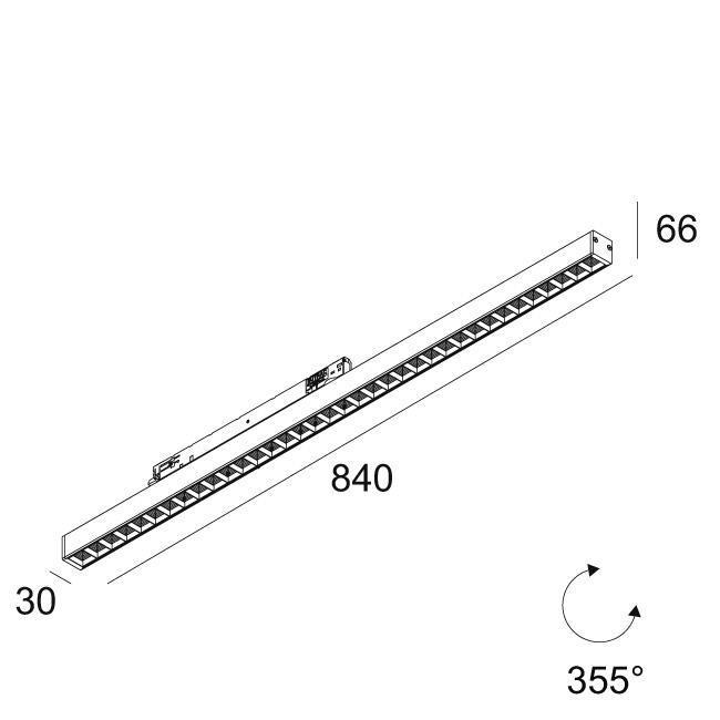 Afbeeldingen van INFORM OK 83067 ADM SLIM W-W IP20 LED - 3000K - CRI80 - 67°