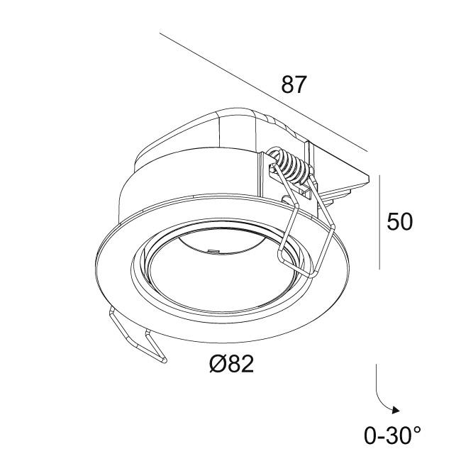 Afbeeldingen van PLAT-OH! 92723 B-B IP20 LED - 2700K - CRI90 - 23°