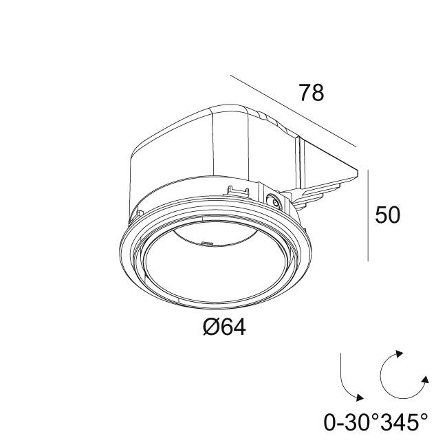 Afbeeldingen van PLAT-OH! TRIMLESS 92723 GC IP20 LED - 2700K - CRI90 - 23°