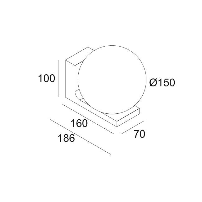 Afbeeldingen van OONO W S 927 DIM8 B IP54 LED - 2700K - CRI90