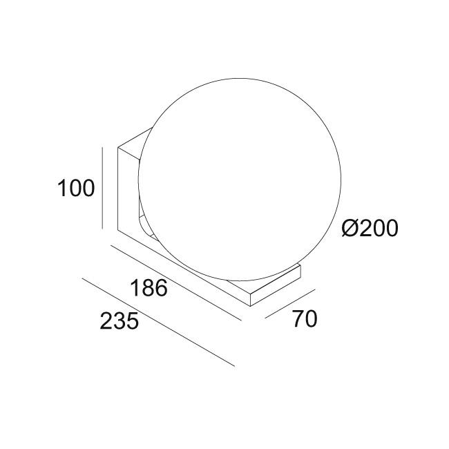 Afbeeldingen van OONO W M 927 DIM8 GM IP54 LED - 2700K - CRI90