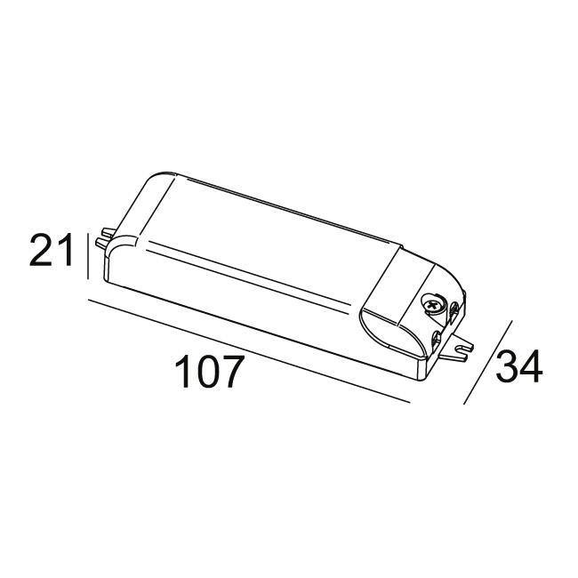 Afbeeldingen van LED TRANSFO 12V / 1-50W IP20