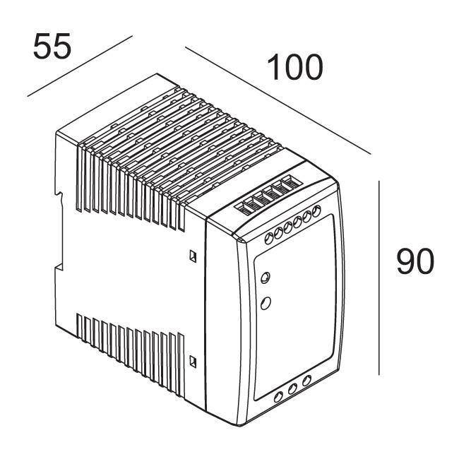 Afbeeldingen van LED POWER SUPPLY 48V-DC / 100W DIN IP20