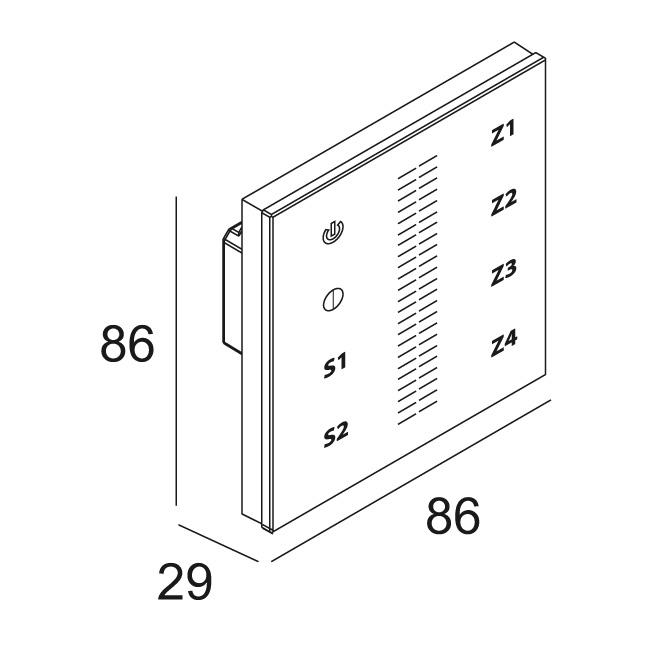 Afbeeldingen van TUNABLE WHITE TOUCH CONTROLLER DMX IP20