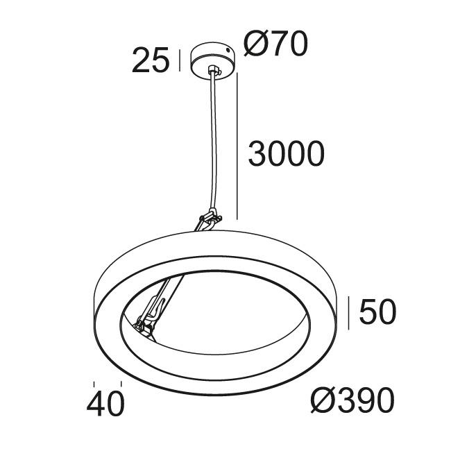 Afbeeldingen van SUPER-OH! XS 39 C DIM8 W IP20 LED - 3000K - CRI80