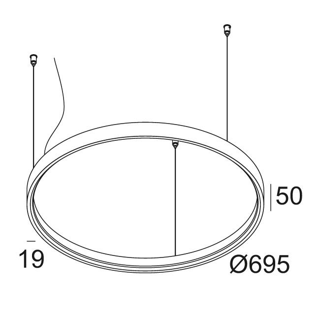 Afbeeldingen van SUPERLOOP HC 70 SBL 930 B IP20 LED - 3000K - CRI90