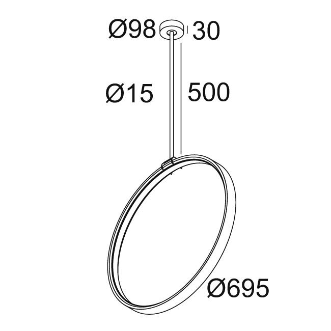 Afbeeldingen van SUPERLOOP VR 70 SBL 930 FG IP20 LED - 3000K - CRI90