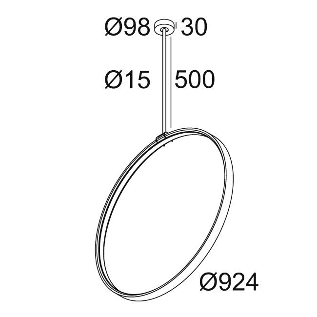 Afbeeldingen van SUPERLOOP VR 90 SBL 930 FBR IP20 LED - 3000K - CRI90