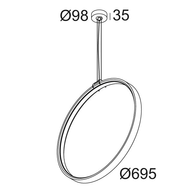 Afbeeldingen van SUPERLOOP VC 70 SBL 930 B IP20 LED - 3000K - CRI90