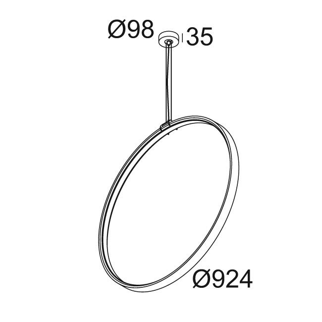 Afbeeldingen van SUPERLOOP VC 90 SBL 930 B IP20 LED - 3000K - CRI90