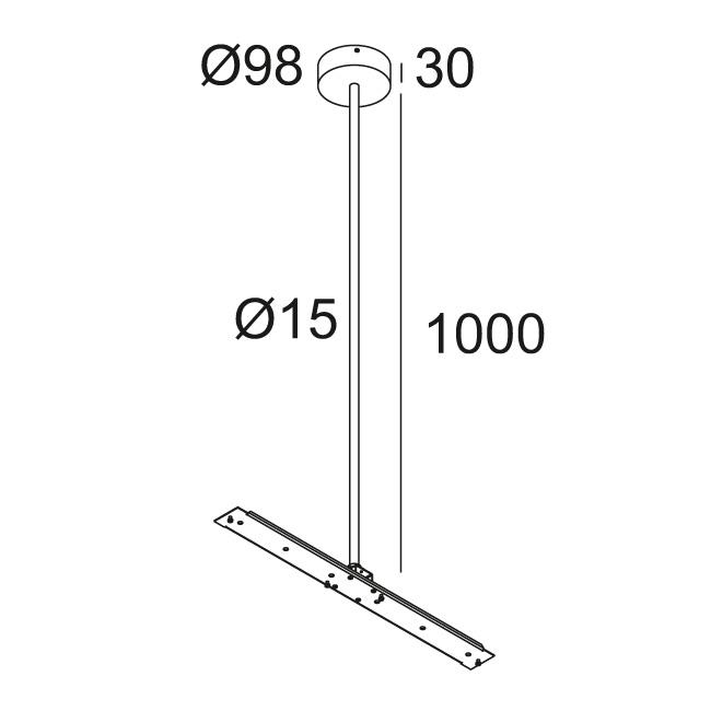 Afbeeldingen van CENTRAL ROD SUSPENSION 65 1m B