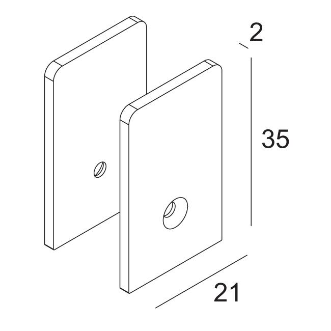 Afbeeldingen van FTL35 - END CAP SET W