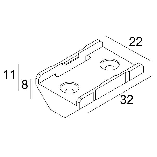 Afbeeldingen van SHL 19 - MOUNTING CLIP 45° SET