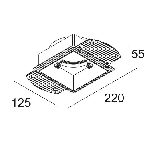 Afbeeldingen van MOUNTING KIT S102 TRIMLESS