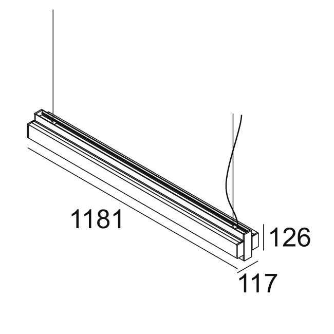 Afbeeldingen van ONE-AND-ONLY P12 DOWN-UP 930 DIM1 W-W IP20 LED - 3000K - CRI90