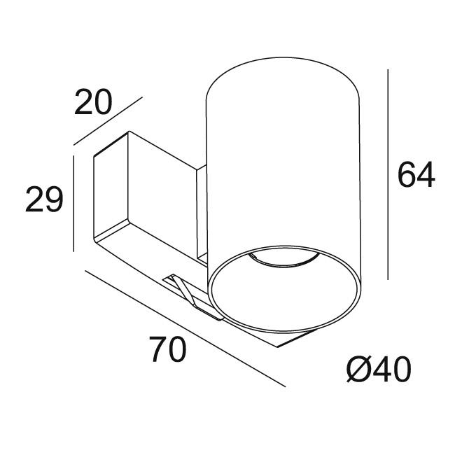 Afbeeldingen van SUPERLOOP-FIX 40 82720 MDL B IP20 LED - 2700K - CRI80 - 20°