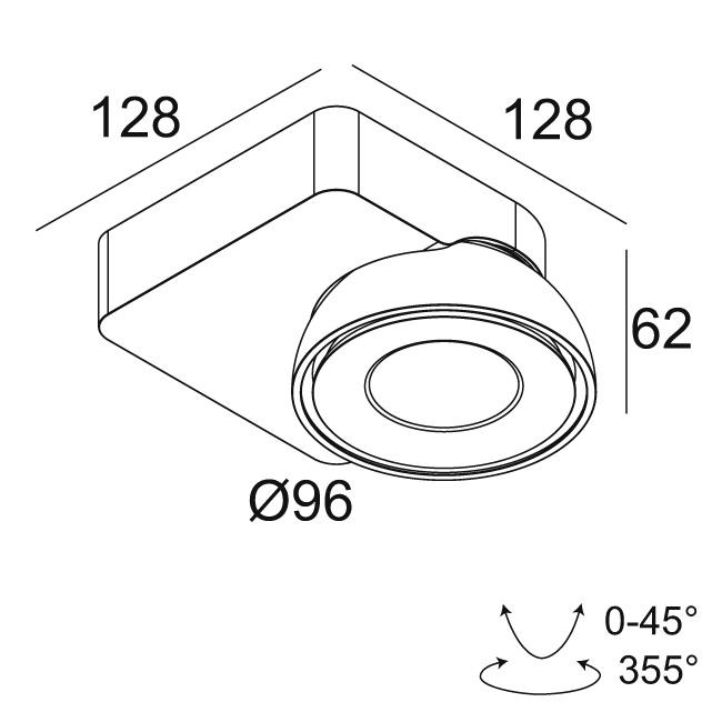 Afbeeldingen van TWEETER M ON 1 92733 DIM8 W-W IP20 LED - 2700K - CRI90 - 33°