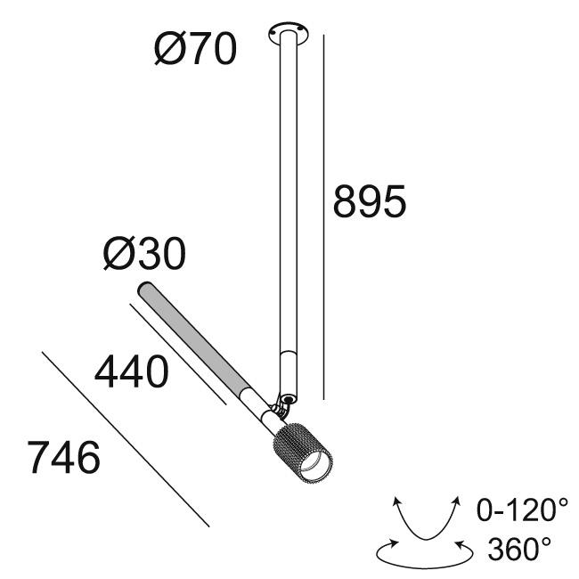 Afbeeldingen van XY180 S81 PUNK DIM5 B IP20 LED - 3000K - CRI90 - 33°