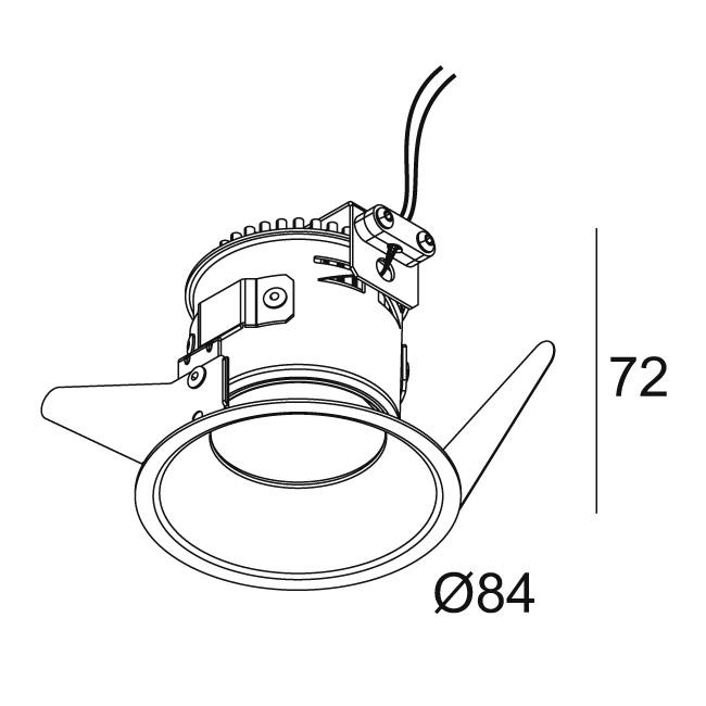 Afbeeldingen van VARO 92736 IP S1 B IP44/20 LED - 2700K - CRI90 - 36°