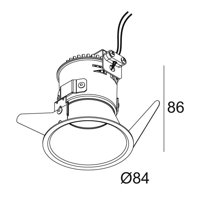 Afbeeldingen van DEEP VARO 92736 IP S1 B IP44/20 LED - 2700K - CRI90 - 36°