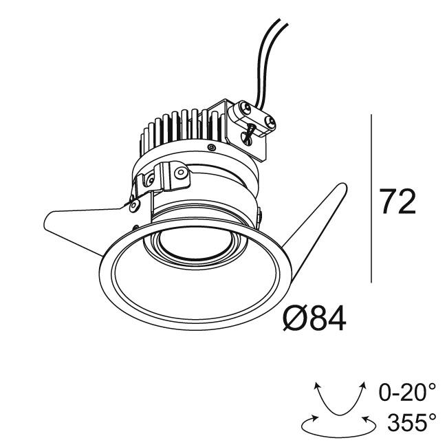 Afbeeldingen van VARO OK 92736 S1 B IP20 LED - 2700K - CRI90 - 36°