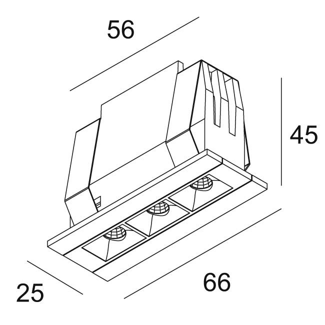 Afbeeldingen van DOT.COM S3 ST 93059 B-B IP20 LED - 3000K - CRI90 - 59°