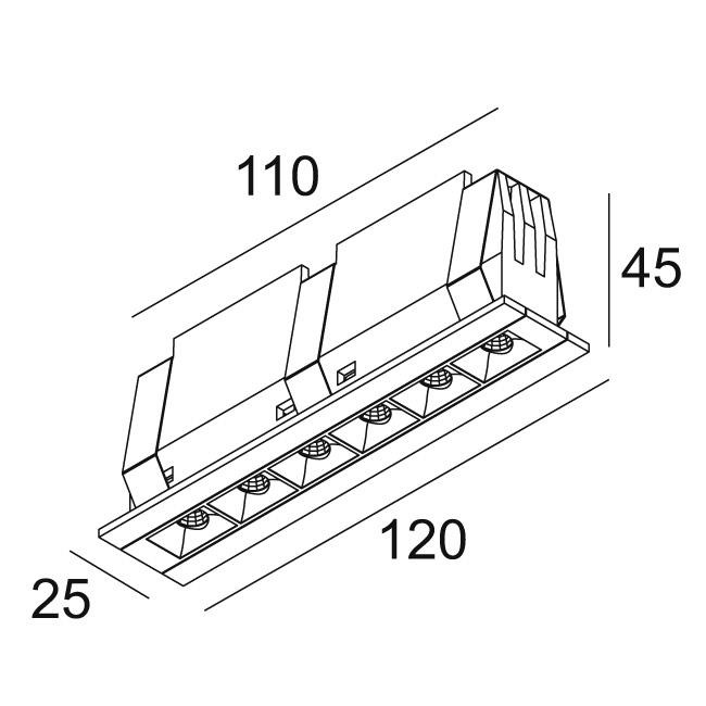 Afbeeldingen van DOT.COM S6 ST 93034 B-B IP20 LED - 3000K - CRI90 - 34°