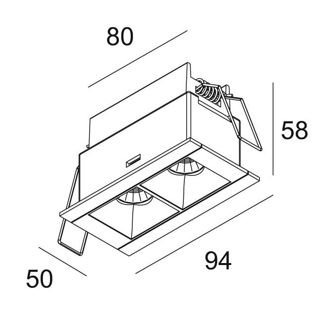 Afbeeldingen van DOT.COM L2 ST 92716 B-C IP20 LED - 2700K - CRI90 - 16°