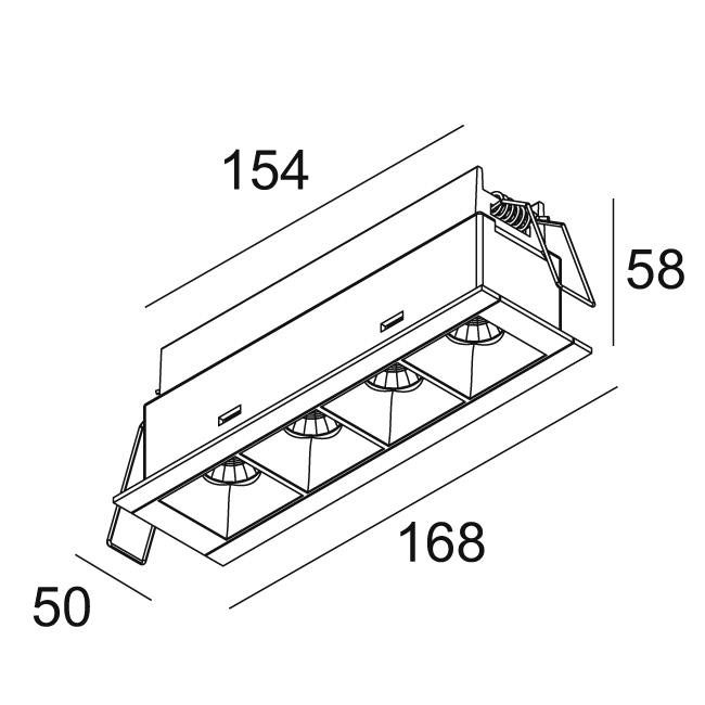 Afbeeldingen van DOT.COM L4 ST 92716 W-B IP20 LED - 2700K - CRI90 - 16°