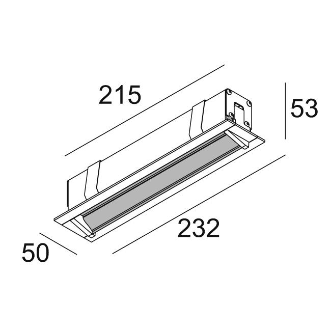 Afbeeldingen van DOT.COM L WALLWASH 02 ST 930 HO W-B IP43/20-20/20 LED - 3000K - CRI90