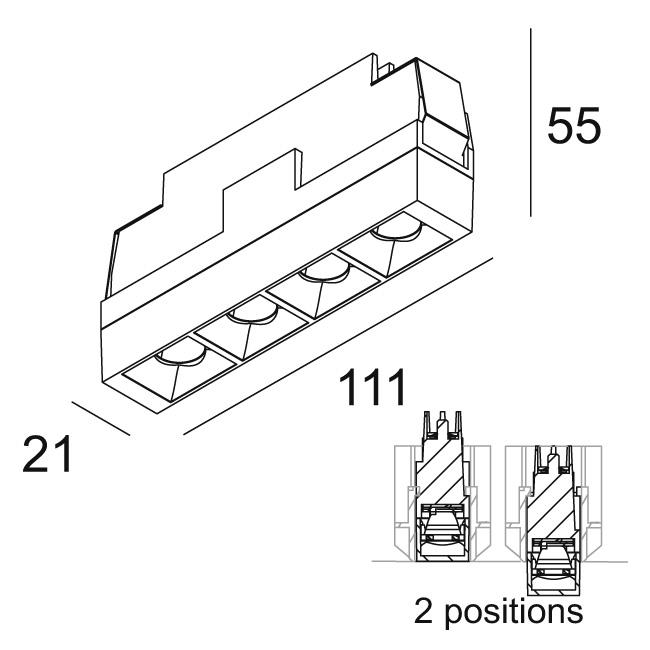 Afbeeldingen van DOT.COM M4 TRIMLESS 92714 C IP20 LED - 2700K - CRI90 - 14°