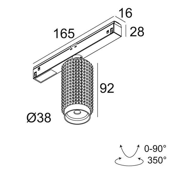 Afbeeldingen van M20/M26H - PUNK 39 92745 MDL B IP20 LED - 2700K - CRI90 - 24°