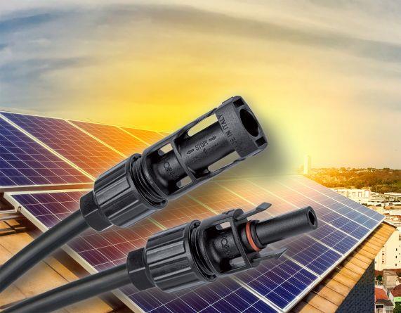 Afbeeldingen van Mannelijke fotovoltaïsche connector IP 68 MC4-compatibiliteit voor kabeldoorsnede van 4 tot 6 mm² pa