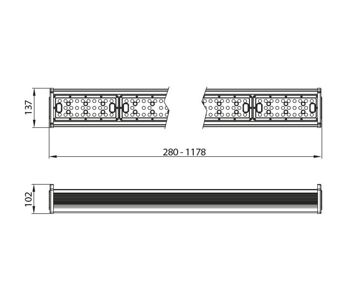 Afbeeldingen van LED Pro-Stock Standaard, 150W, 4000k 60 gradenx90 graden lens