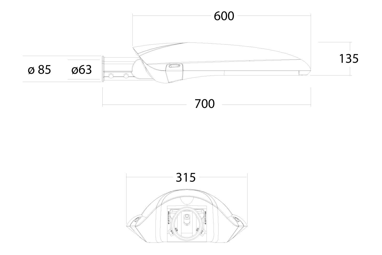 Afbeeldingen van Pro-Vision mini 12 LED, 1.600lm, optiek 4, 3.000K