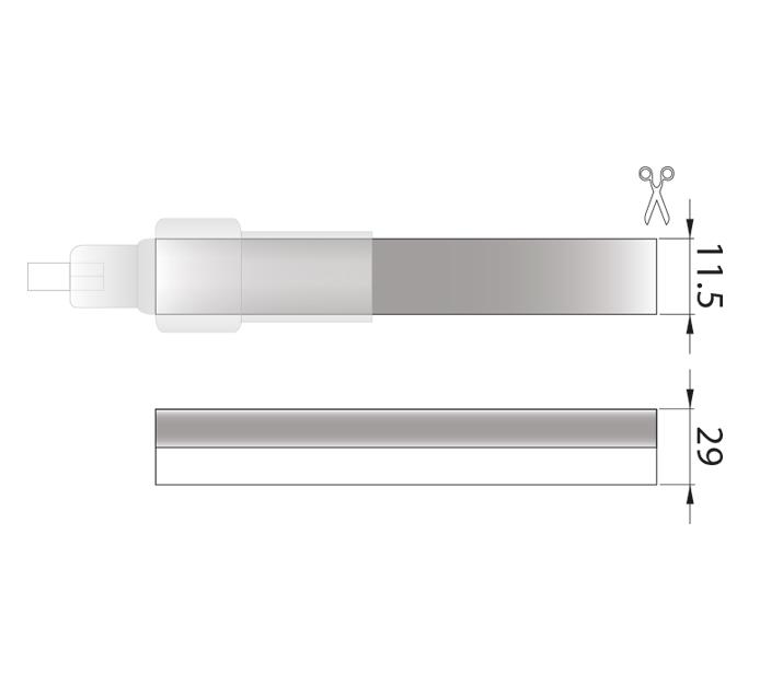 Afbeeldingen van Lumiaflex II, 24Vdc, 12W/m, 5m set Rood