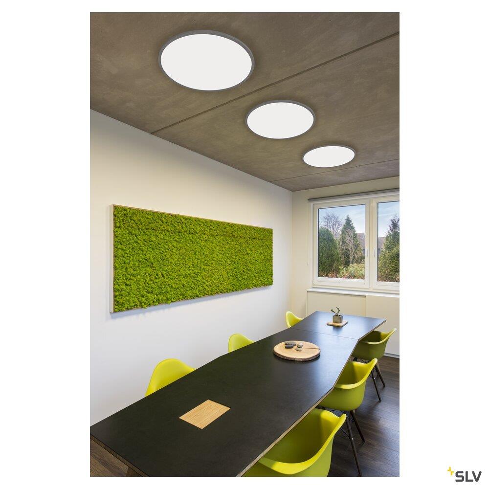 Afbeeldingen van PANEL 60 rond, LED indoor plafondarmatuur, zilvergrijs, 3000K