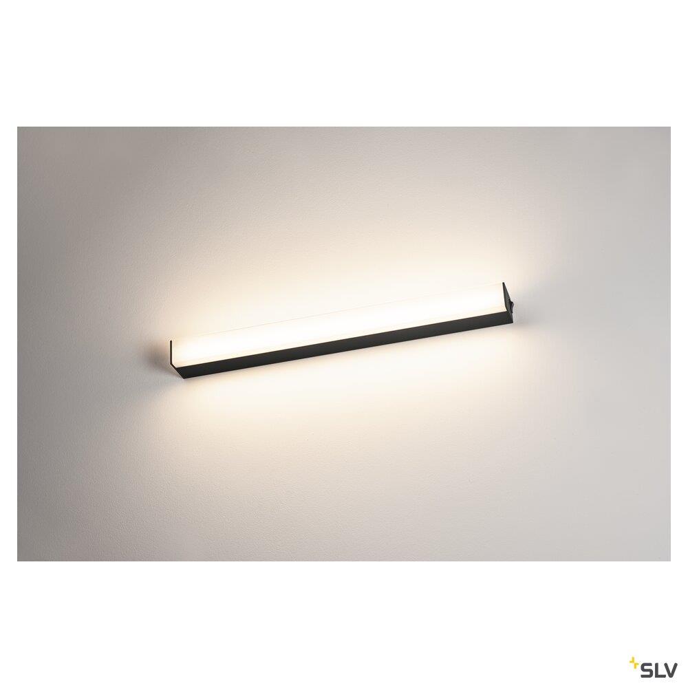Afbeeldingen van SIGHT LED, wand- en plafondarmatuur, met schakelaar, 600 mm, zwart