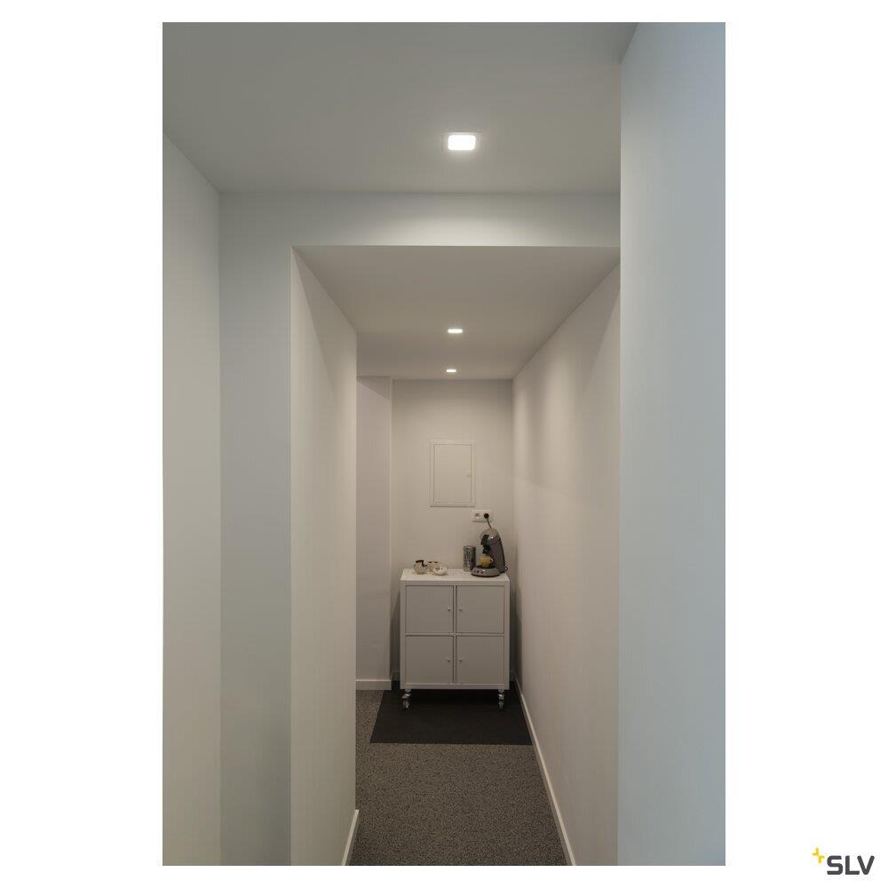 Afbeeldingen van SENSER 12, indoor LED plafondinbouwlamp hoekig wit 3000K