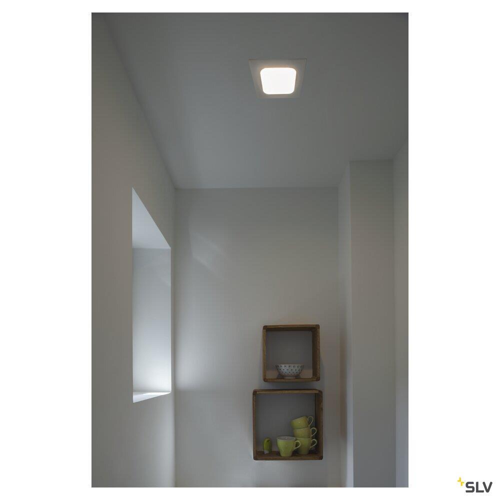 Afbeeldingen van SENSER 18, indoor LED plafondinbouwlamp hoekig wit 3000K