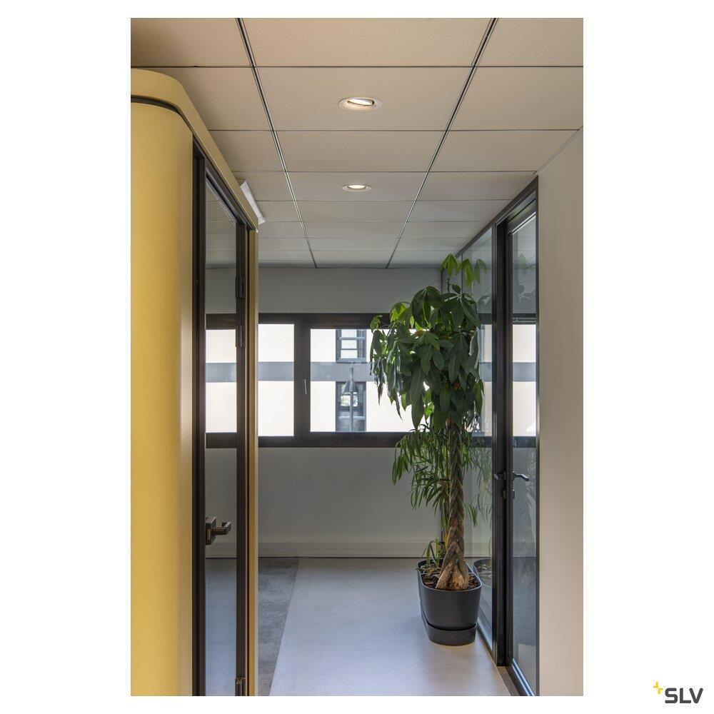 Afbeeldingen van NUMINOS® MOVE DL M, indoor led plafondinbouwarmatuur wit/wit 2700K 40° draai- en