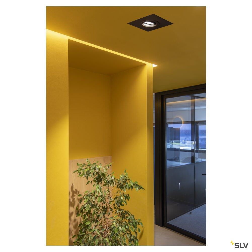 Afbeeldingen van NUMINOS® MOVE DL M, indoor led plafondinbouwarmatuur zwart/zwart 3000K 40° draai