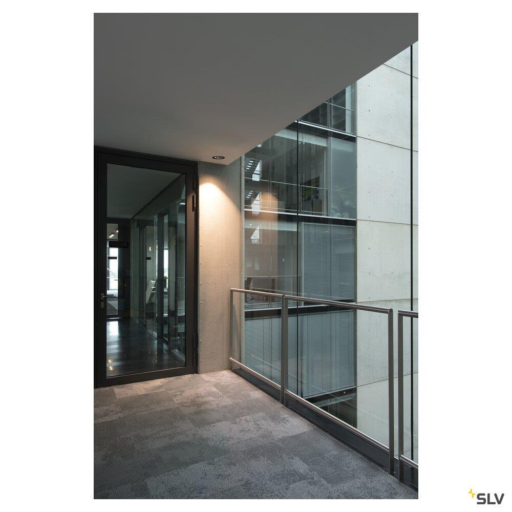 Afbeeldingen van NUMINOS® MOVE DL L, indoor led plafondinbouwarmatuur zwart/chroom 3000K 20° draa