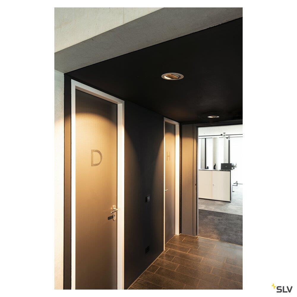 Afbeeldingen van NUMINOS® MOVE DL XL, indoor led plafondinbouwarmatuur wit/zwart 3000K 40° draai-