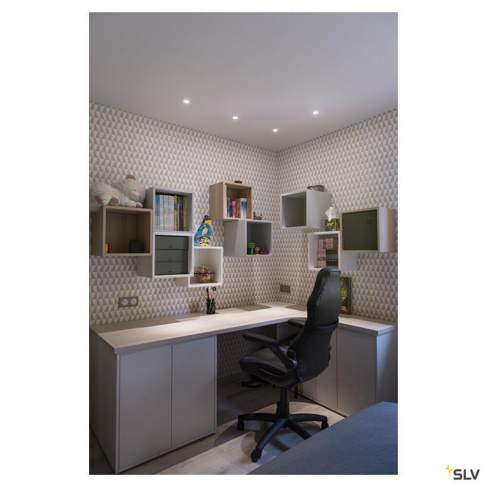Afbeeldingen van NUMINOS® DL S, indoor led plafondinbouwarmatuur wit/wit 4000K 40° incl. bladvere