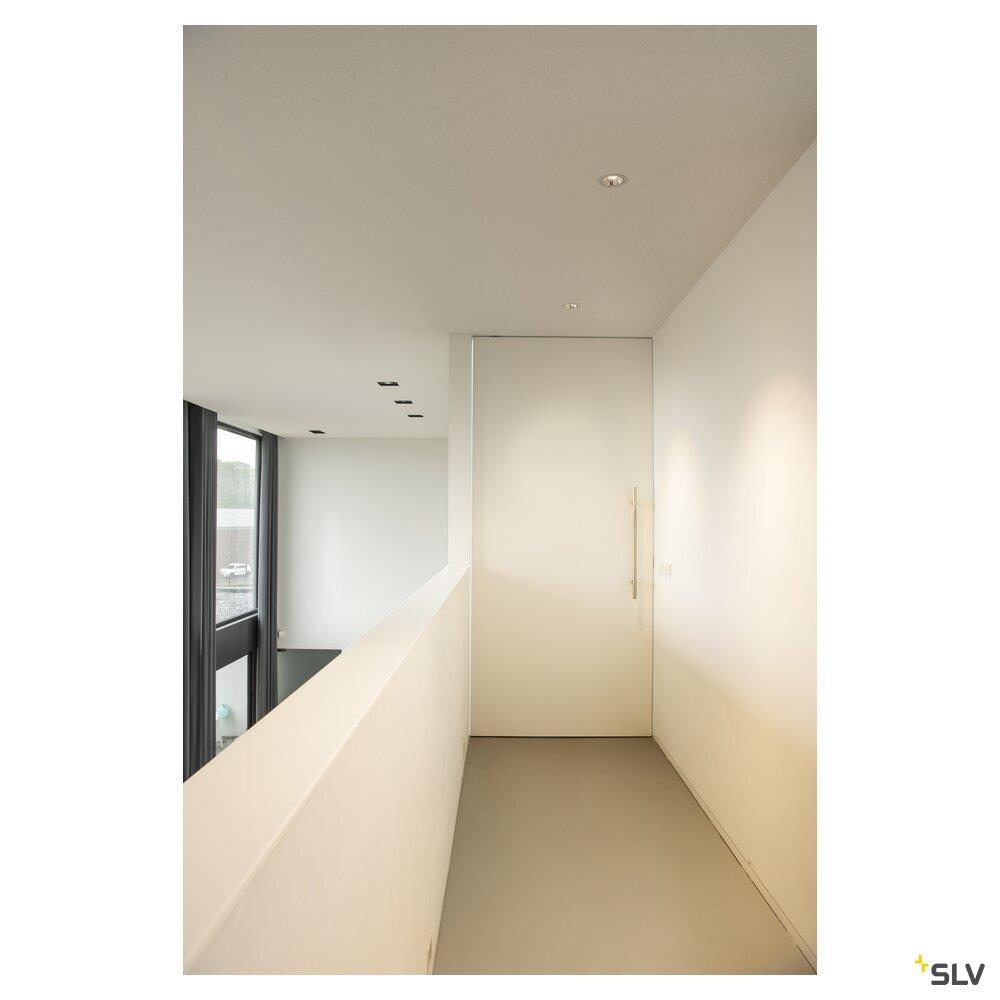 Afbeeldingen van NUMINOS® DL M, indoor led plafondinbouwarmatuur wit/chroom 2700K 55° incl. bladv