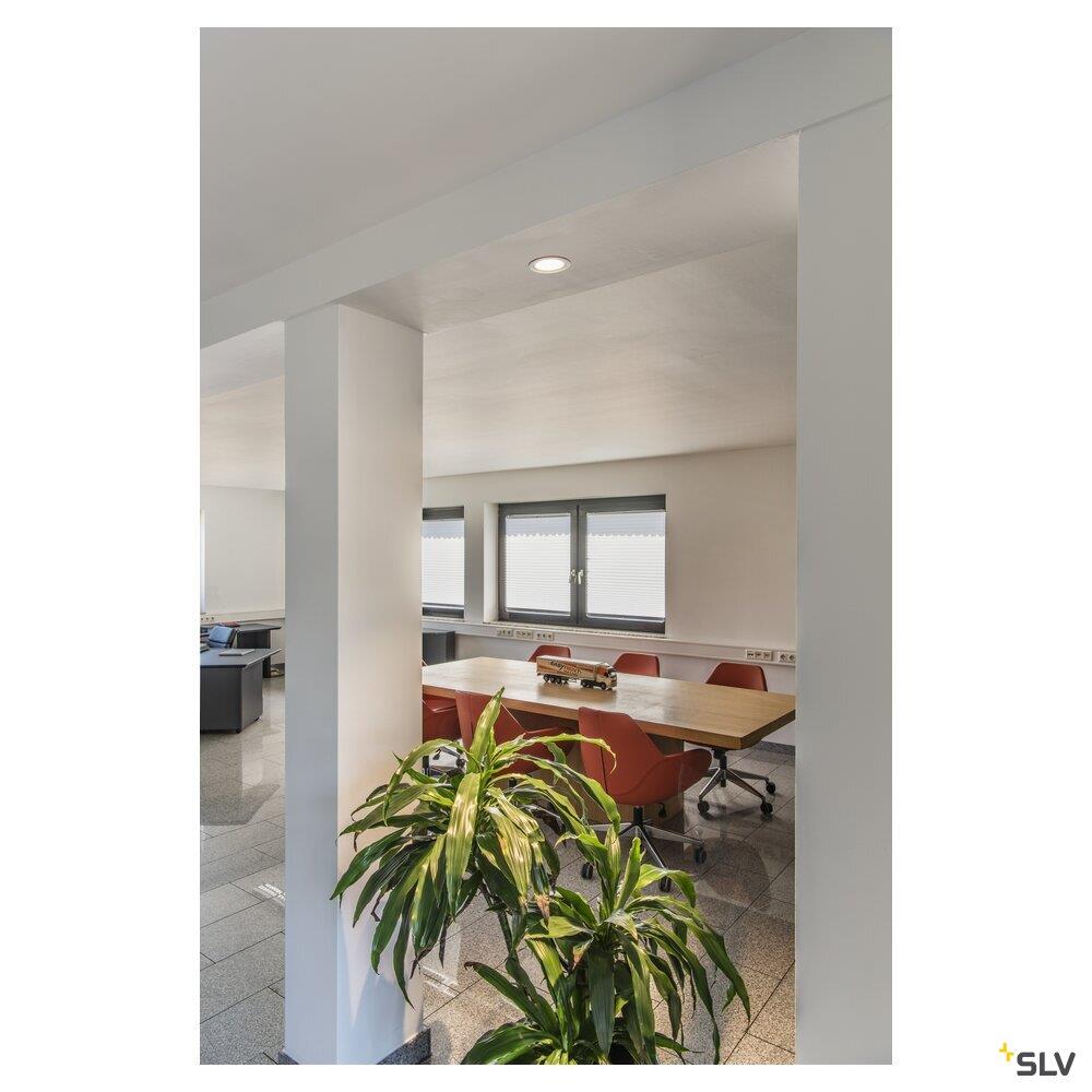 Afbeeldingen van NUMINOS® DL M, indoor led plafondinbouwarmatuur wit/wit 3000K 40° incl. bladvere