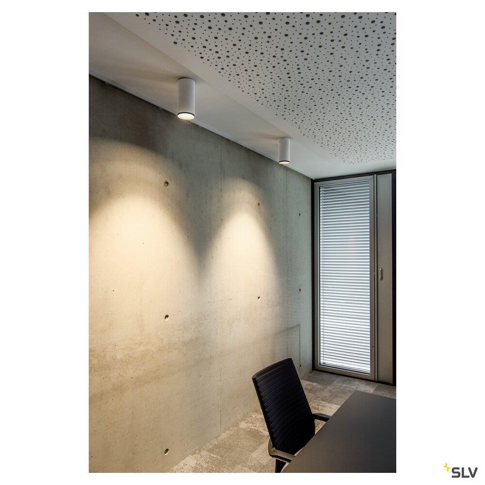 Afbeeldingen van NUMINOS® CL DALI M, indoor led plafondopbouwarmatuur wit/zwart 3000K 36°