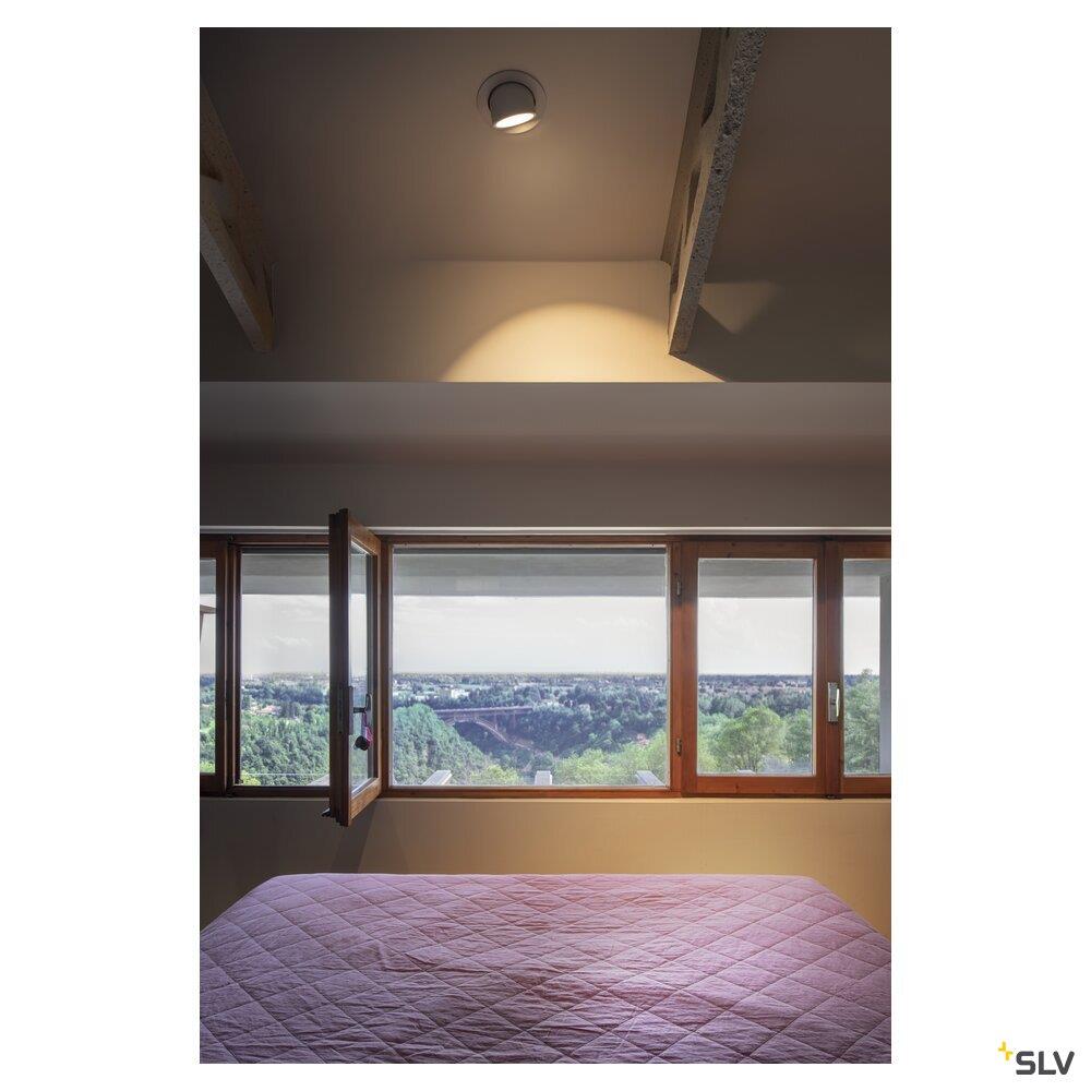 Afbeeldingen van NUMINOS® GIMBLE M, plafondinbouwarmatuur wit 3000K 55°