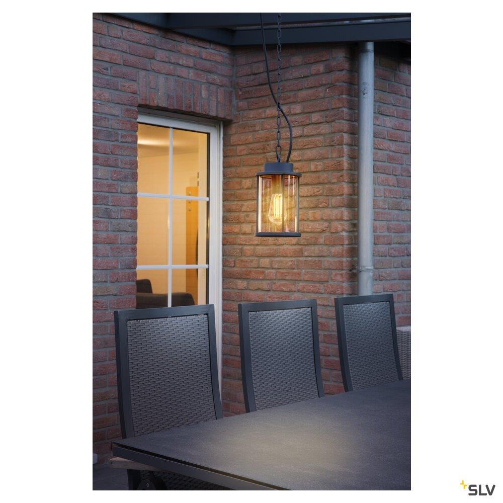 Afbeeldingen van PHOTONIA, outdoor hanglamp, E27, antraciet, IP44, incl. 5 m ketting en voedingsk